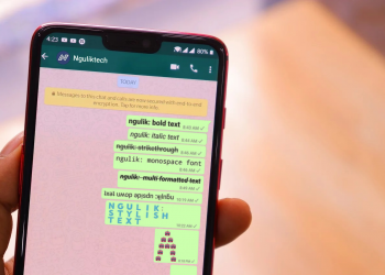 Cara membuat tulisan unik di Whatsapp