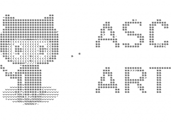 Cara membuat text ASCII seperti Walkthrough zaman old